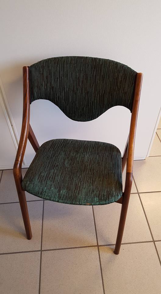 Ompolstring af stol før billede.